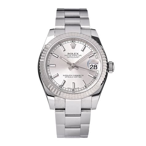 rolex oyster perpetual datejust ii white gold|rolex datejust 31 white gold.